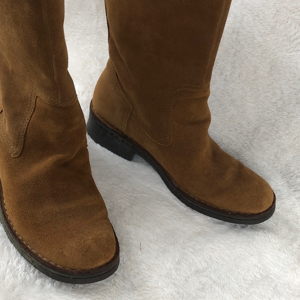 Born Roper Style Western Suede Boots 7.5 38.5 - Picture 2 of 11